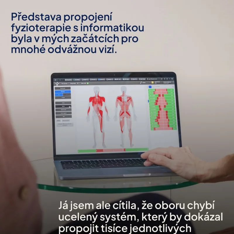 Grafika k 35 letům fyzioterapie a informatiky